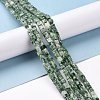 Natural Green Spot Jasper Beads Strands G-F631-K18-4