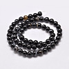 Natural Black Agate Bead Strands G-G962-12mm-12-A-2