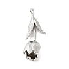 Three-Dimensional Flower Brass Pendants KK-V006-02P-02-2