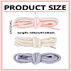 6Pcs 3 Colors Polyester Shoelaces FIND-LP0008-87-2
