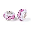 Opaque Resin European Beads RPDL-T004-01J-2