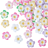 Plumeria Flower Opaque Resin Cabochons CRES-BM0001-01B-1