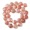 Natural Strawberry Quartz Beads Strands G-H344-A04-01-4