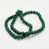 Natural Mashan Jade Round Beads Strands G-D263-6mm-XS26-2