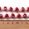 Handmade Evil Eye Lampwork Beads Strands LAMP-S069-01A-01-2