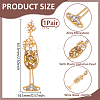 1Pair Alloy Rhinestone Dangle Stud Earrings EJEW-UN0002-73B-3
