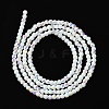 Electroplated Glass Beads Strands EGLA-P055-01A-AB03-4