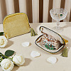 Rectangle Velvet Jewelry Zipper Storage Bags ABAG-WH0709-437B-4