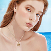 10Pcs Brass Pendants Rhinestone Settings KK-BBC0014-39-5