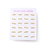 304 Stainless Steel Tiny Candy Stud Earrings with 316 Stainless Steel Pins for Women EJEW-J043-10G-3