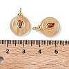 Watermelon Stone Glass Pendants KK-C251-01E-02-3