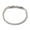 304 Stainless Steel Rhinestone Cup Chain Bracelets BJEW-S002-01B-1