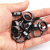 Non-Magnetic Synthetic Hematite Plain Band Ring LS-FIND-PW0021-11E-1