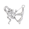 Brass Rhinestone Pendants KK-E793-25P-1