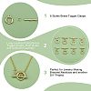 ARRICRAFT 16Pcs 8 Styles Rack Plating Brass Toggle Clasps KK-AR0002-58-4