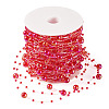 Acrylic Round Beaded Link Chains DIY-MB0007-001B-3