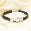 Braided Microfiber Leather Cord Bracelets BJEW-Q010-07A-3