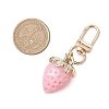 Acrylic Strawberry Pendant Decorations HJEW-JM02392-3