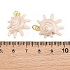 Brass Enamel Pendants KK-CBA57A9-04G-02-3