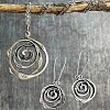 Hollow Out Vortex Alloy Pendant Necklaces & Dangle Earrings Sets FS-WGFAC7B-01-2