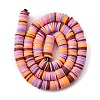 Handmade Polymer Clay Beads Strands CLAY-R089-8mm-T007-6