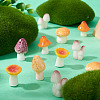 30Pcs 6 Styles Mushroom Series Resin Display Decorations DJEW-TA0001-21-7