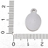 304 Stainless Steel Pendant Cabochon Settings STAS-D264-08D-P-3