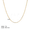 Titanium Steel Coffee Bean Chain Necklaces PW-WG8A4BA-09-1