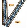 Ethnic Style Jacquard Polyester Ribbons SRIB-WH0011-030-3