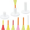12Pcs Two-tone Plastic Golf Double Tees AJEW-CA0001-62-1