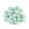 Electroplate Pearlized Glass Pearl Beads EGLA-T021-14A-04-1