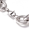 Tarnish Resistant Unisex 304 Stainless Steel Chain Bracelets BJEW-L661-03P-2