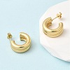 Two-layer C-Shaped 201 Stainless Steel Stud Earrings X-EJEW-Z151-11G-02-2