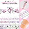 8 Strands Transparent Gradient Color Glass Bead Strands GLAA-SC0002-02A-2