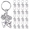 20Pcs Alloy Keychain KEYC-SC0001-15B-1