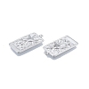 Brass Micro Pave Clear Cubic Zirconia Pendants KK-G432-06P-3