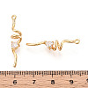 Brass Micro Pave Clear Cubic Zirconia Pendants KK-T078-01G-03-3
