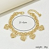 Hollow Heart Flower Charms Anklets DX3841-2-1