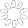 10Pcs Alloy Screw Carabiner Lock Charms FIND-DC0008-32P-1
