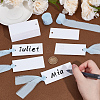 50Pcs Rectangle Blank White Paper Gift Tags CDIS-WH0021-059C-2