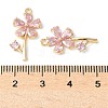 Brass Micro Pave Cubic Zirconia Pendants X1-KK-A253-16G-3