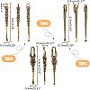 SUPERFINDINGS 3Pcs 3 Style Brass EarPicks MRMJ-FH0001-21-2