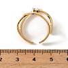 304 Stainless Steel & Clear Cubic Zirconia Cuff Open Rings RJEW-G379-03G-3