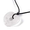 Natural Quartz Crystal Pendant Necklaces NJEW-K268-01C-3