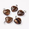 Natural Tiger Eye Pendants G-G956-B01-FF-1