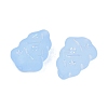 Frosted Transparent Acrylic Beads OACR-P029-04B-04-3