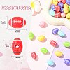 60Pcs 6 Colors Opaque Acrylic European Beads SACR-CJ0001-92-2