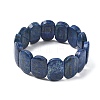 Natural Lapis Lazuli Beads Stretch Bracelets for Women Men BJEW-I323-02C-4