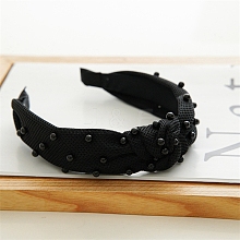 Mesh Beaded Cloth Hair Bands PW-WG58306-02