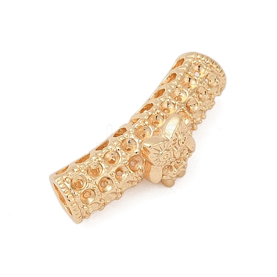 Brass Tube European Beads KK-G532-05A-G-1